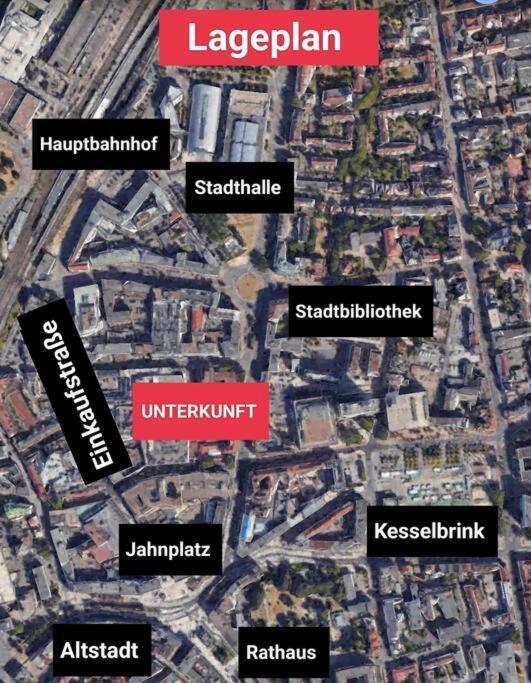 Downtown/Balcony/Coffee Bar/Tv-Streaming/Top Wlan Bielefeld Bagian luar foto